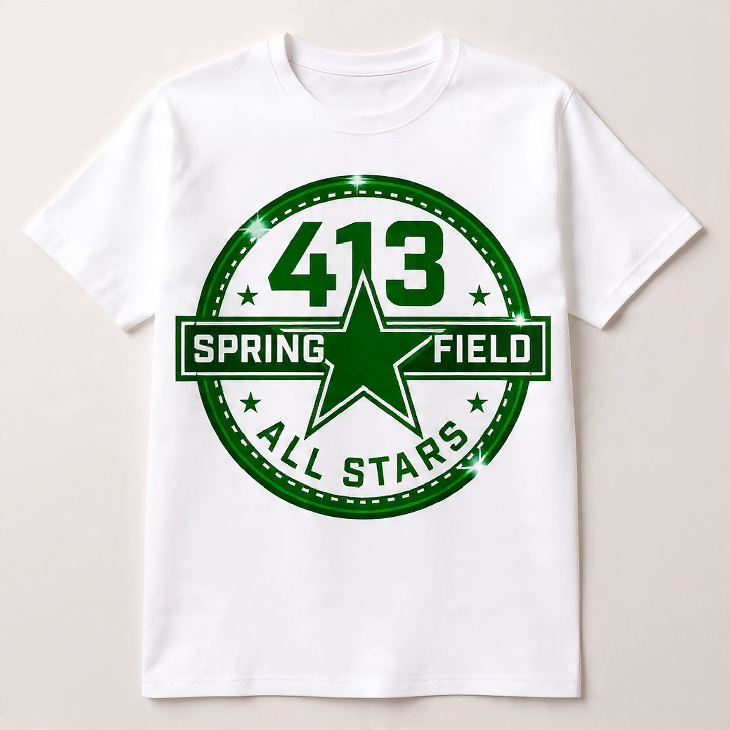 GREEN & WHITE SPRINGFIELD SIGNATURE SHIRT