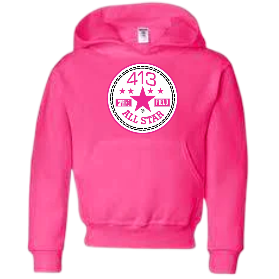 413 HOT PINK ALLSTAR HOODIES