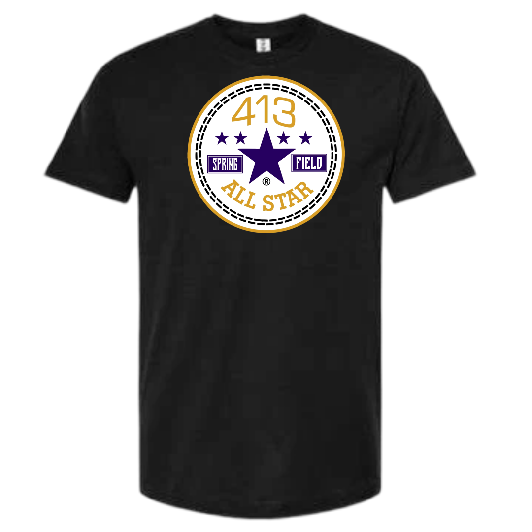 413 navy blue and gold allstar shirts