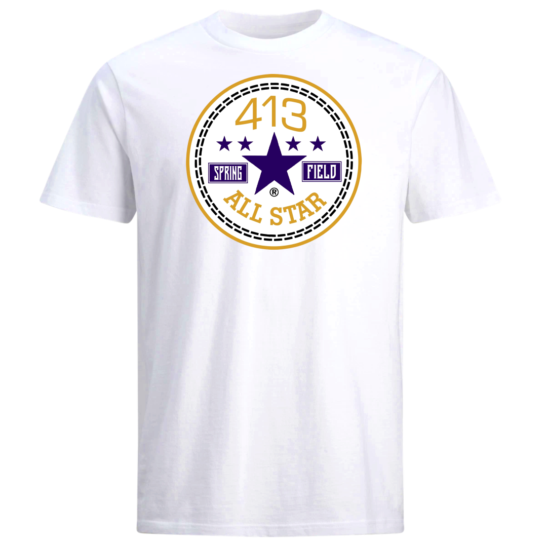 413 navy blue and gold allstar shirts