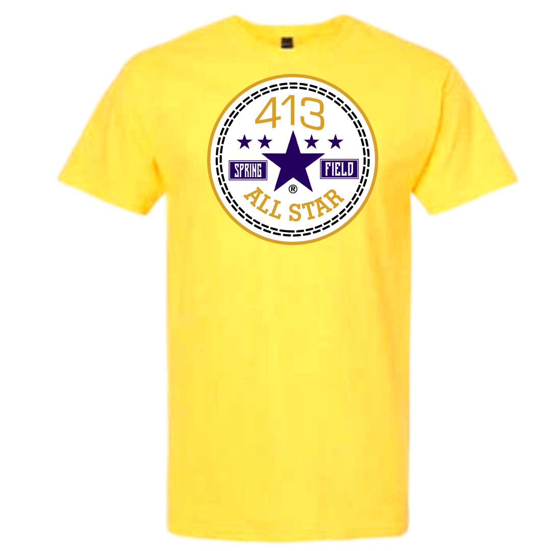 413 navy blue and gold allstar shirts