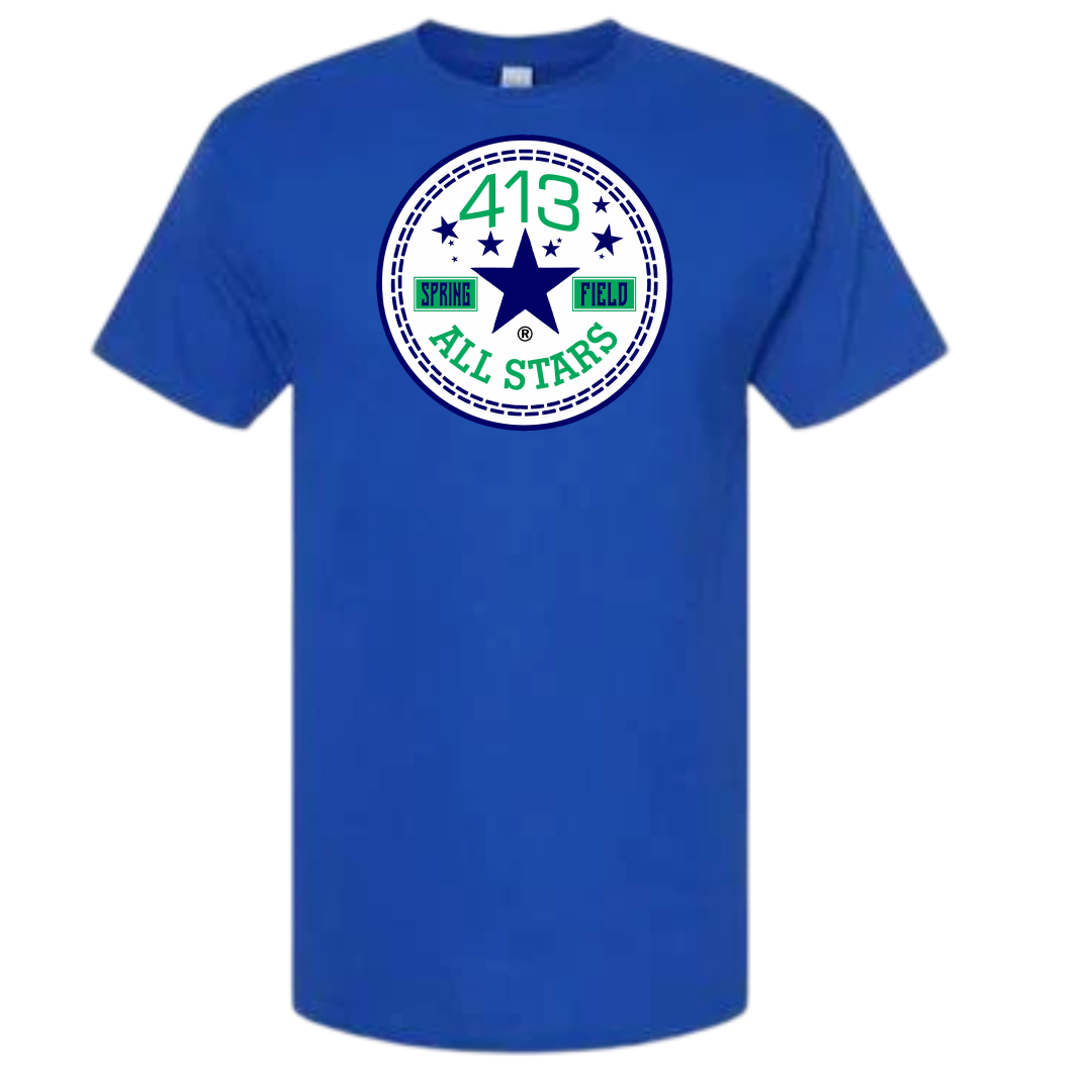 413 NEW BLUE STAR ALLSTAR COTTON SHIRT