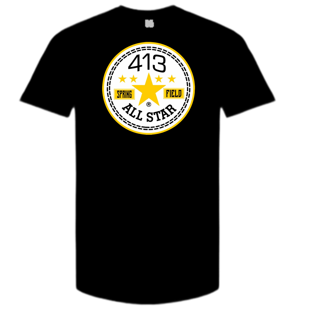413 yellow & black allstar shirt