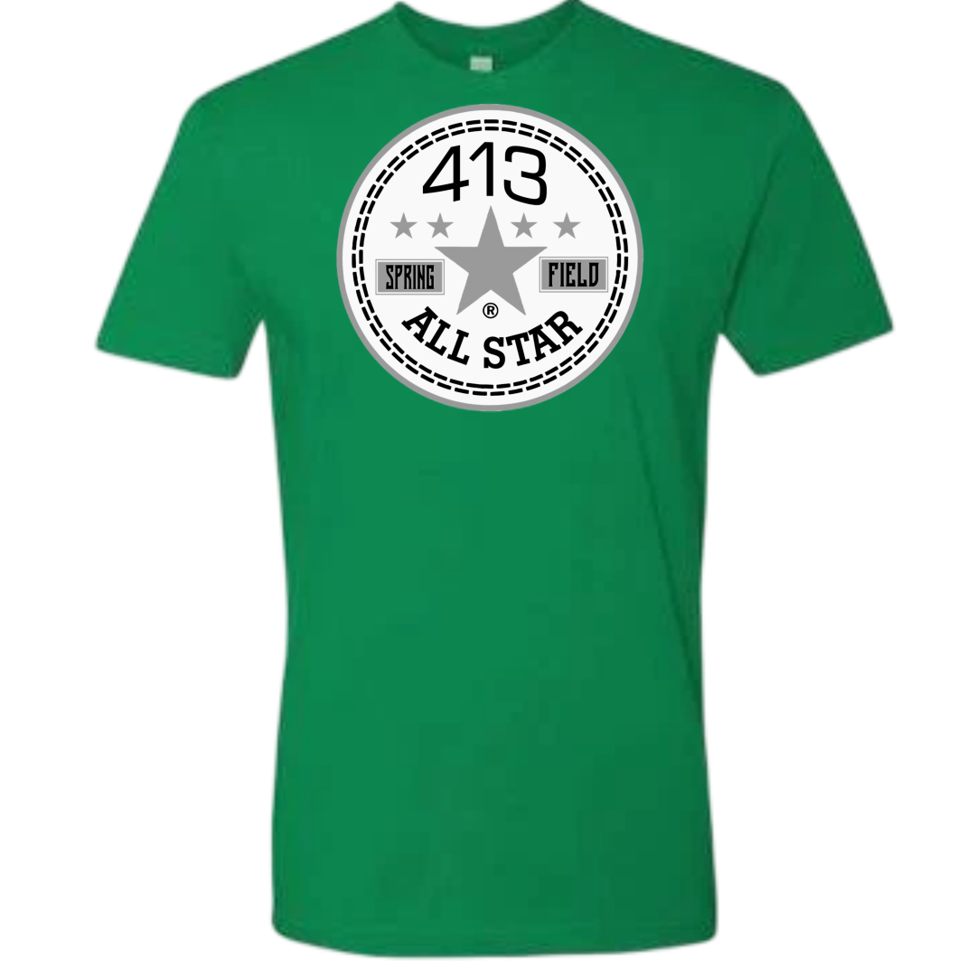 413 gray & white allstar shirts
