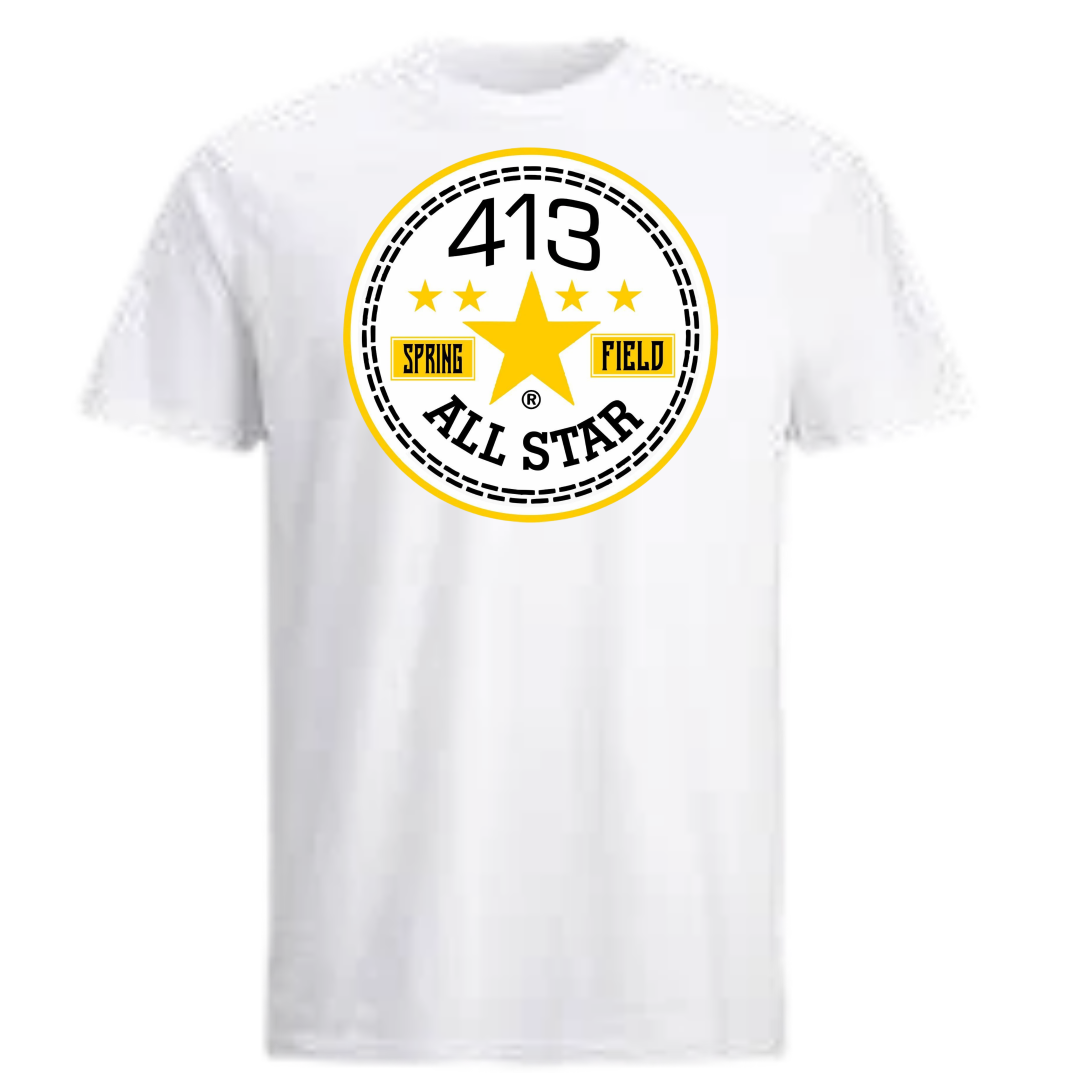 413 yellow & black allstar shirt