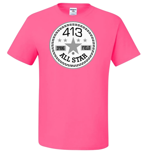 413 gray & white allstar shirts