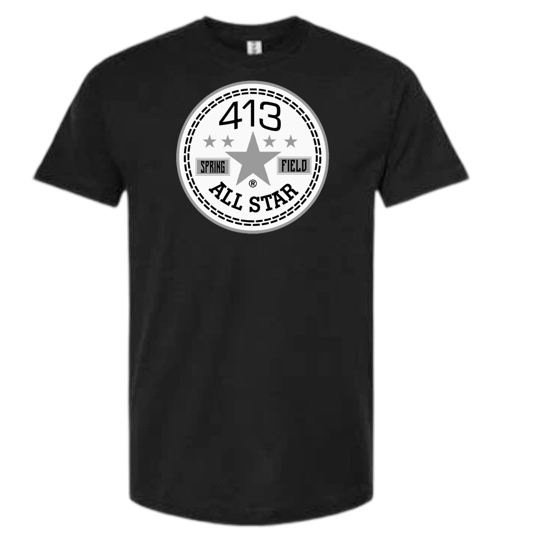 413 gray & white allstar shirts