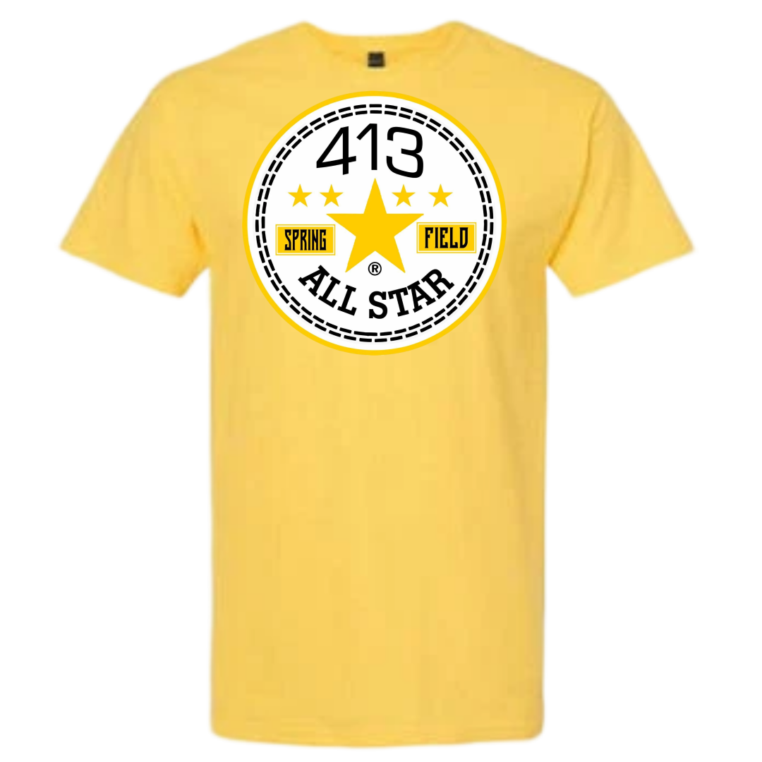413 yellow & black allstar shirt