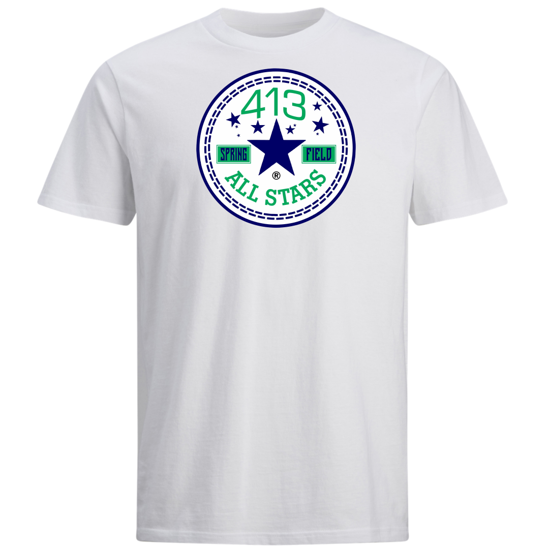 413 NEW BLUE STAR ALLSTAR COTTON SHIRT
