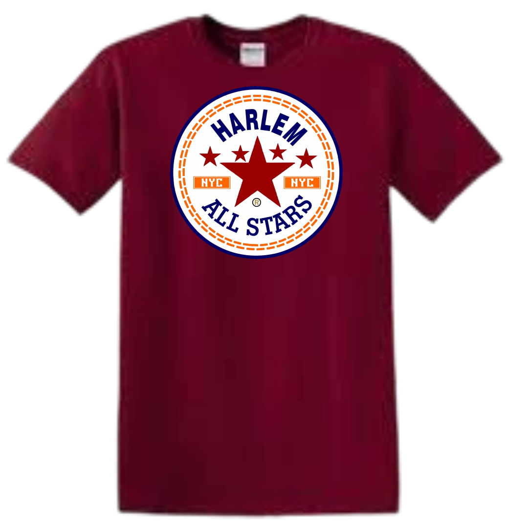 HARLEM BURGUNDY STAR ALLSTAR COTTON SHIRT