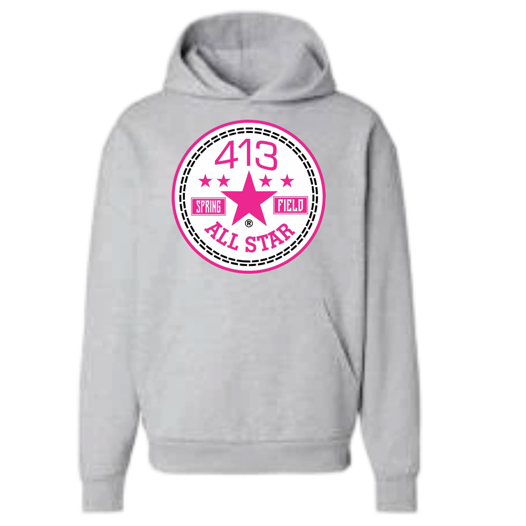 413 HOT PINK ALLSTAR HOODIES