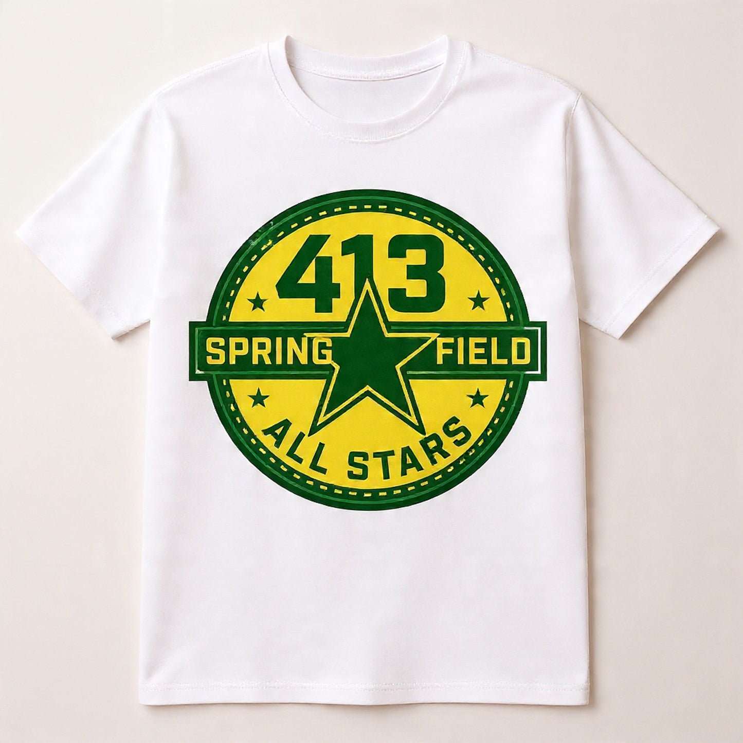 Green & yellow springfield SIGNATURE Allstar shirt