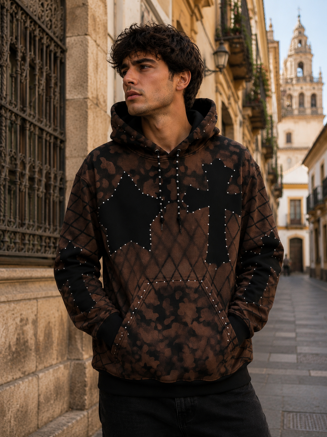 STREET HOODIE “ STAR & CROSS COMBO