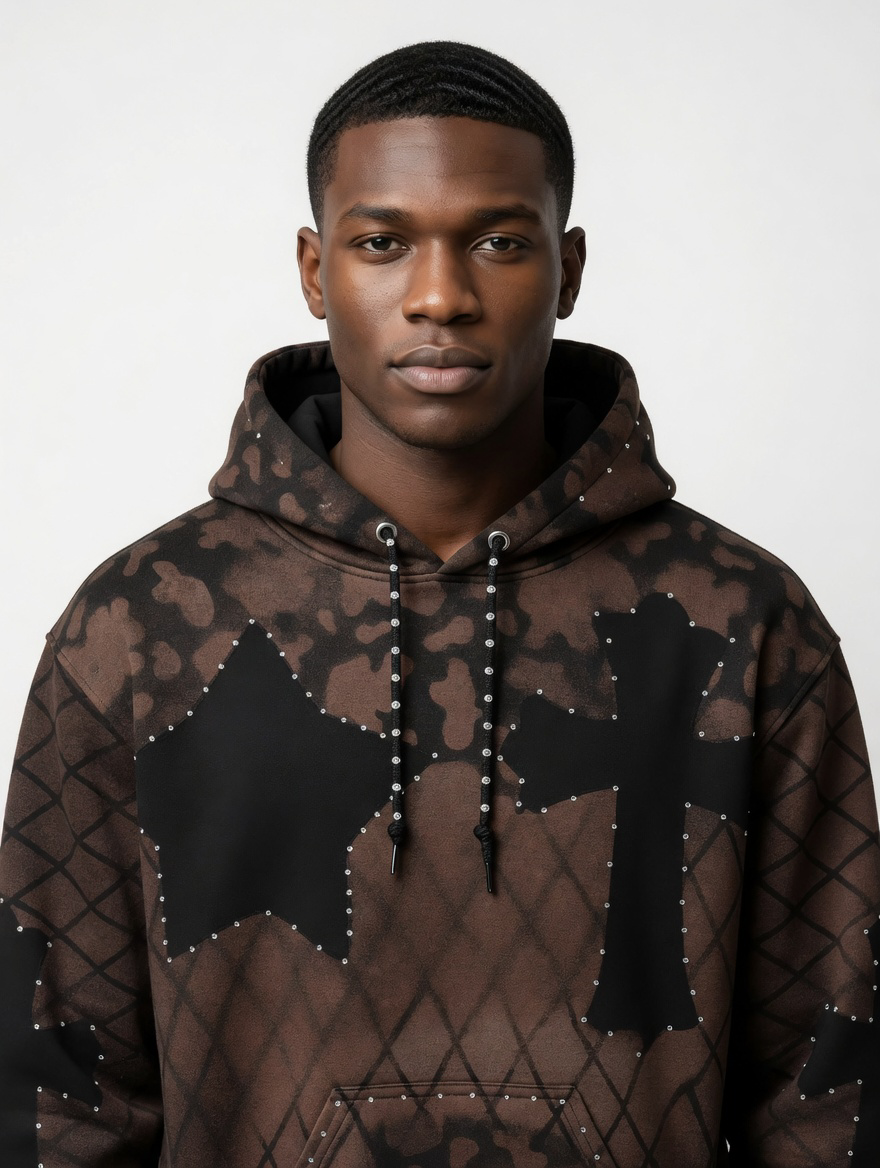 STREET HOODIE “ STAR & CROSS COMBO