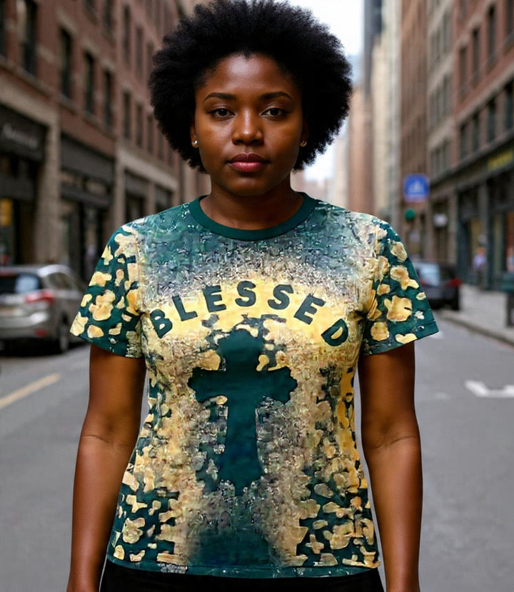 BLESSED IN GOD WE TRUST DESIGNED SHIRT