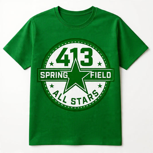 GREEN & WHITE SPRINGFIELD SIGNATURE SHIRT