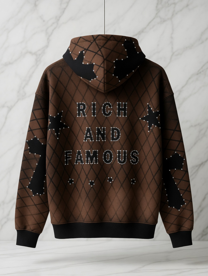 STREET HOODIE”LIFESTYLE RICH AND FAMOUS