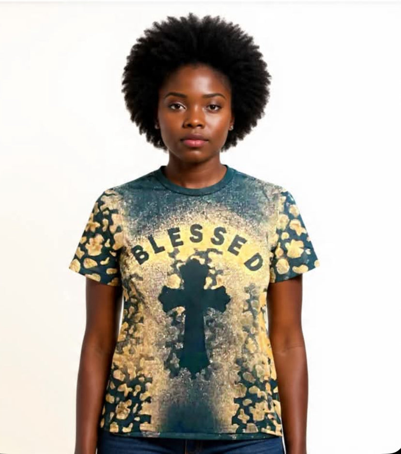BLESSED IN GOD WE TRUST DESIGNED SHIRT