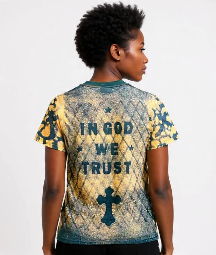 BLESSED IN GOD WE TRUST DESIGNED SHIRT