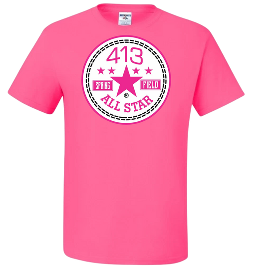 413 HOT  PINK ALLSTAR SHIRTS