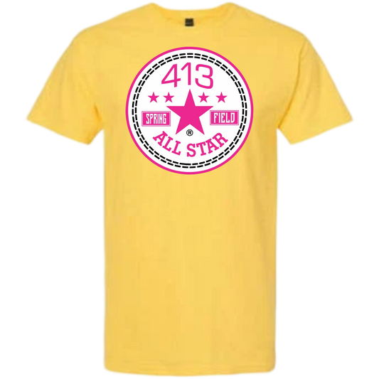 413 HOT  PINK ALLSTAR SHIRTS