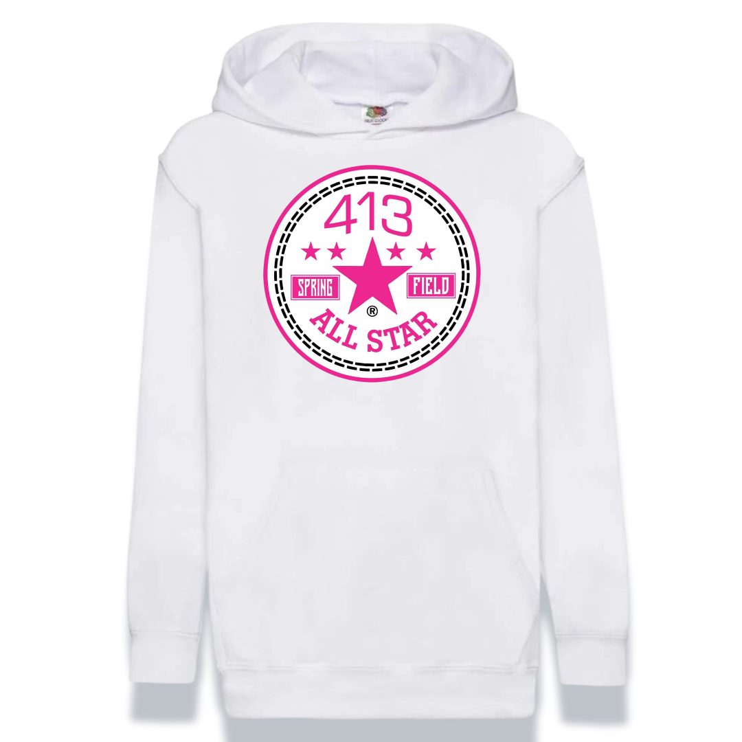 413 HOT PINK ALLSTAR HOODIES
