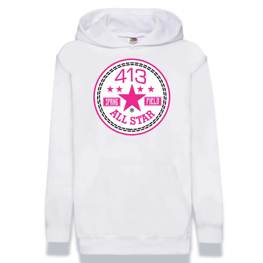 413 HOT PINK ALLSTAR HOODIES