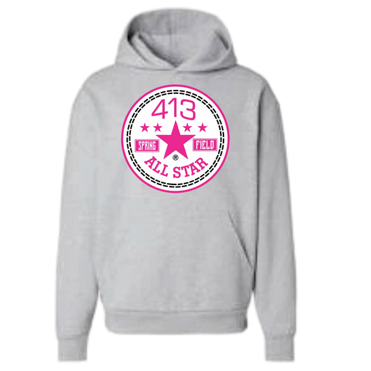 413 HOT PINK ALLSTAR HOODIES