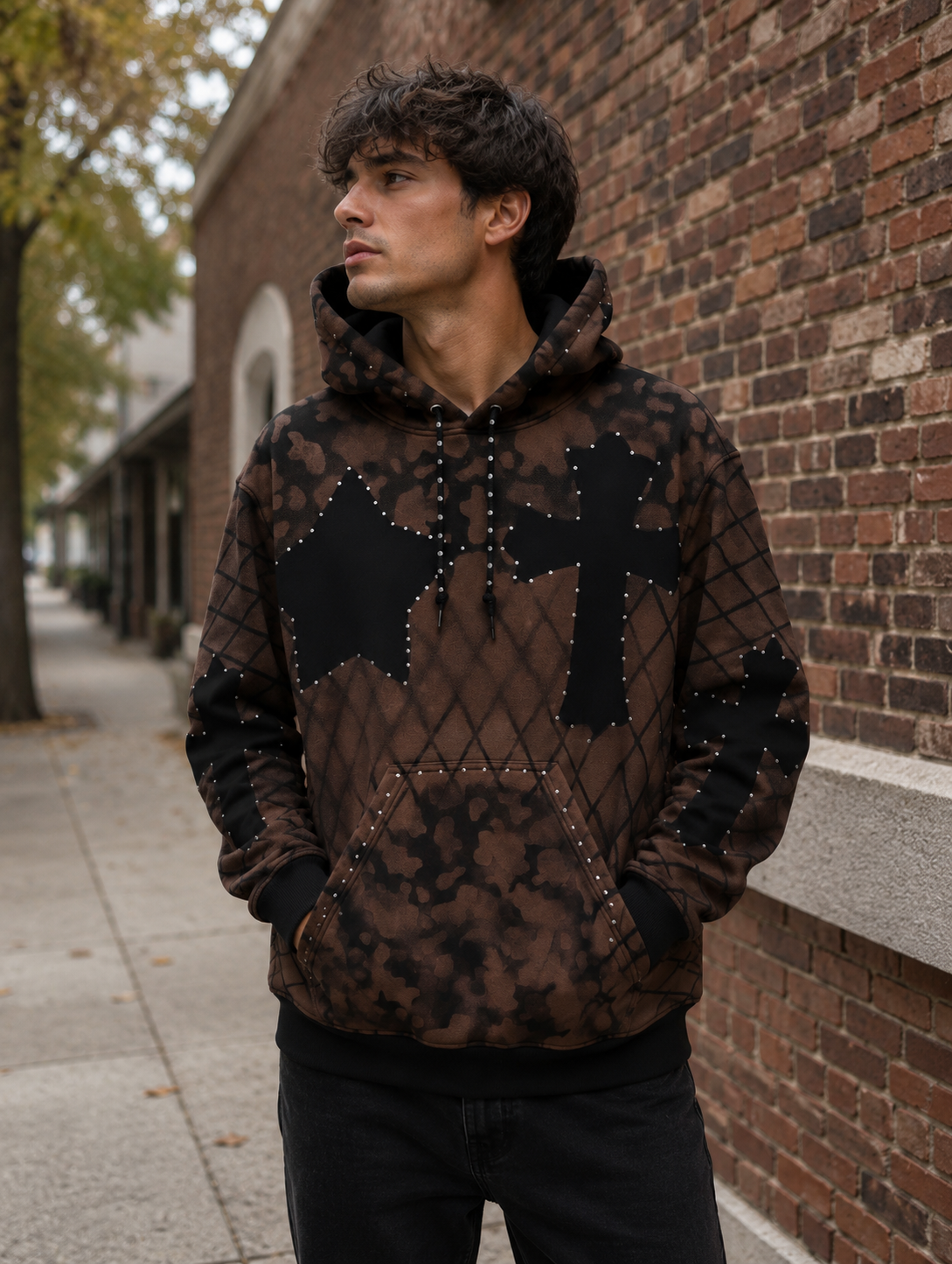 STREET HOODIE “ STAR & CROSS COMBO