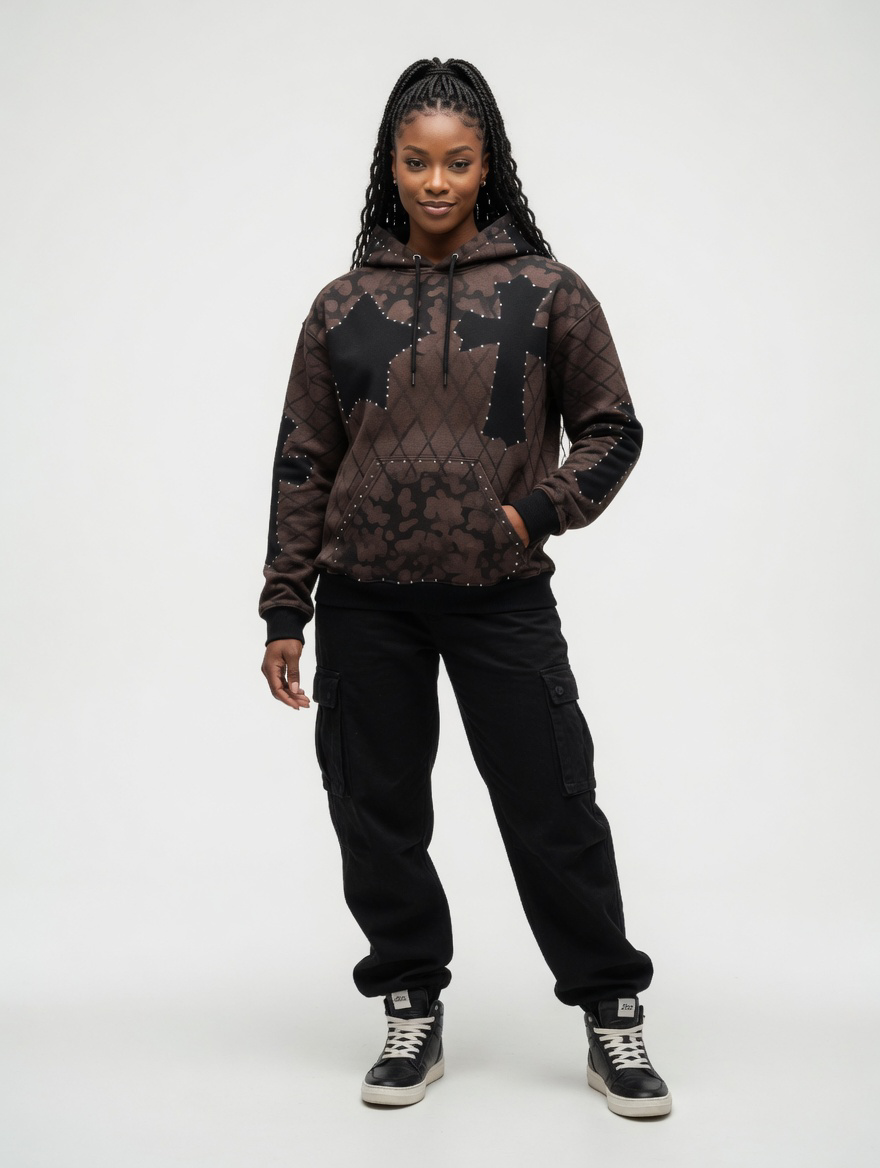 STREET HOODIE “ STAR & CROSS COMBO