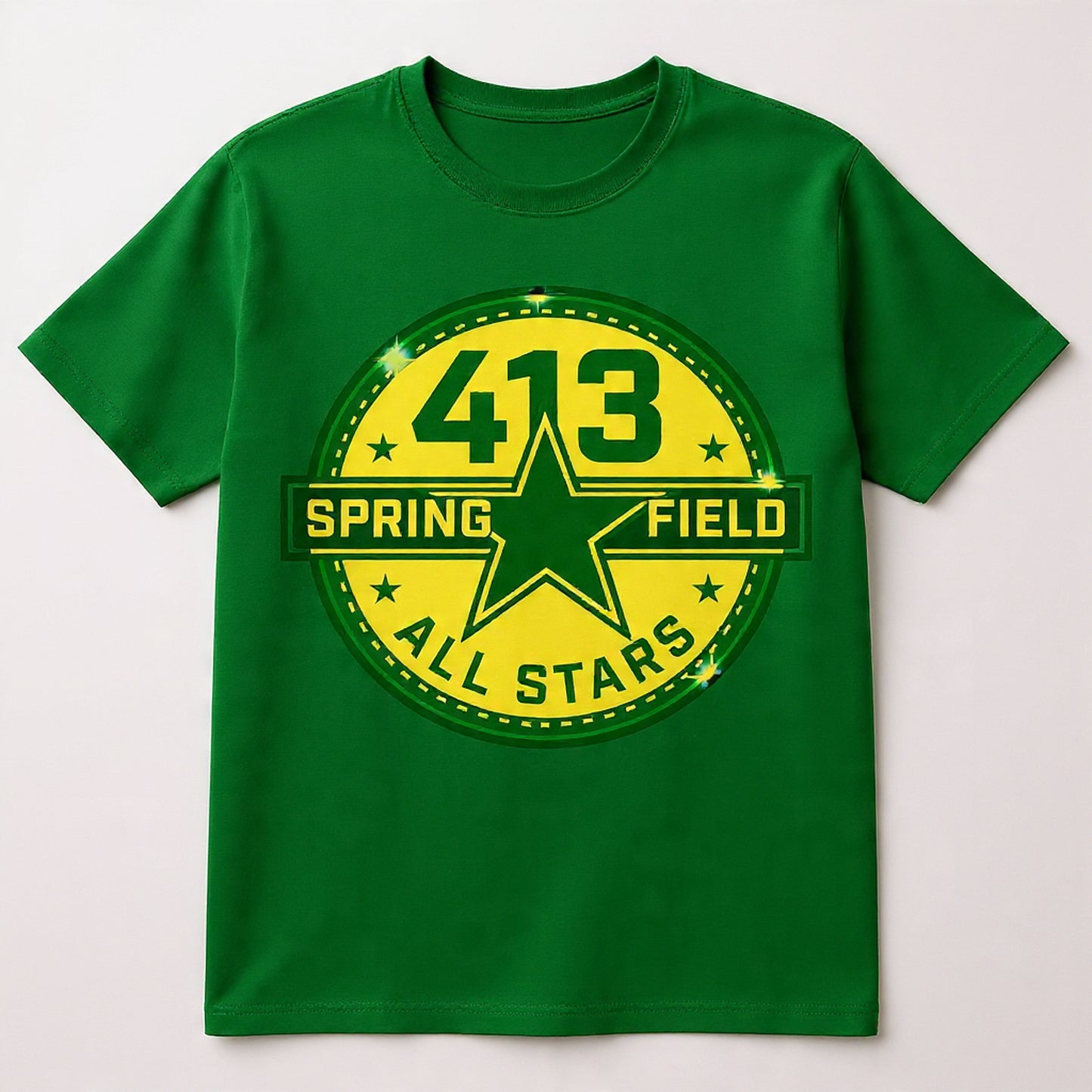Green & yellow springfield SIGNATURE Allstar shirt