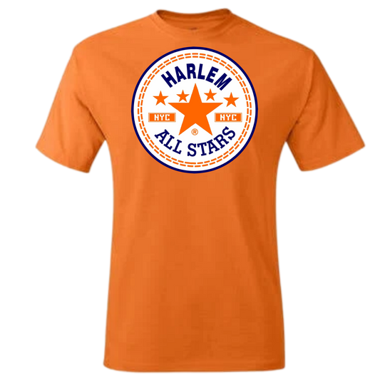 HARLEM ORANGE STAR  ALLSTAR COTTON SHIRTS