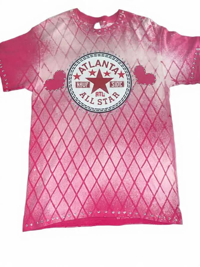 PINK HEART ATLANTA ALLSTAR WAFFLE BACK SHIRT