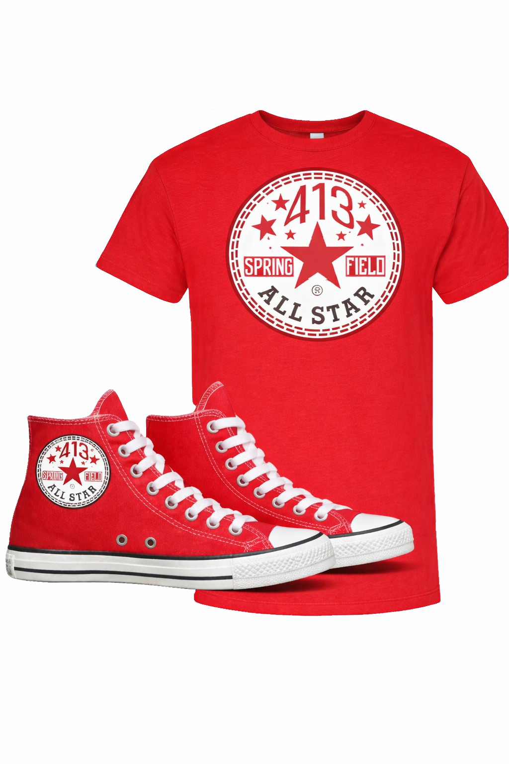 413 ALL STAR SHIRTS AND SNEAKER COMBO