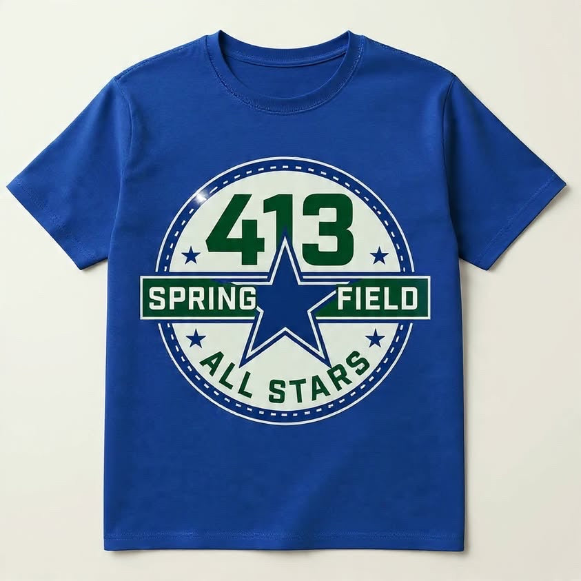 Blue & green Springfield signature shirt