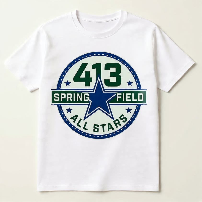 Blue & green Springfield signature shirt