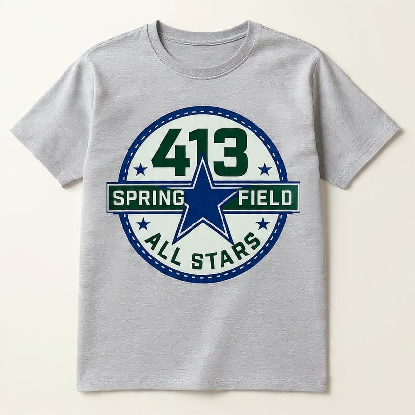 Blue & green Springfield signature shirt