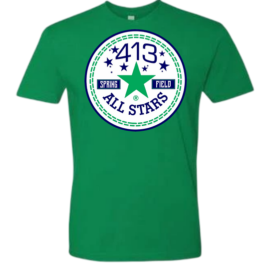 413 NEW GREEN STAR ALLSTAR COTTON SHIRT